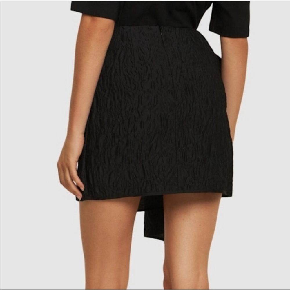 NWT Cecilie Bahnsen Gigi matelassé-effect skirt Size 2 Black - Picture 2 of 13